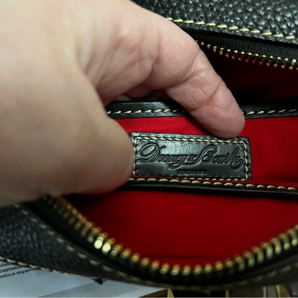 Dooney & Bourke Black Leather Camera Crossbody Bag - Picture 4 of 5